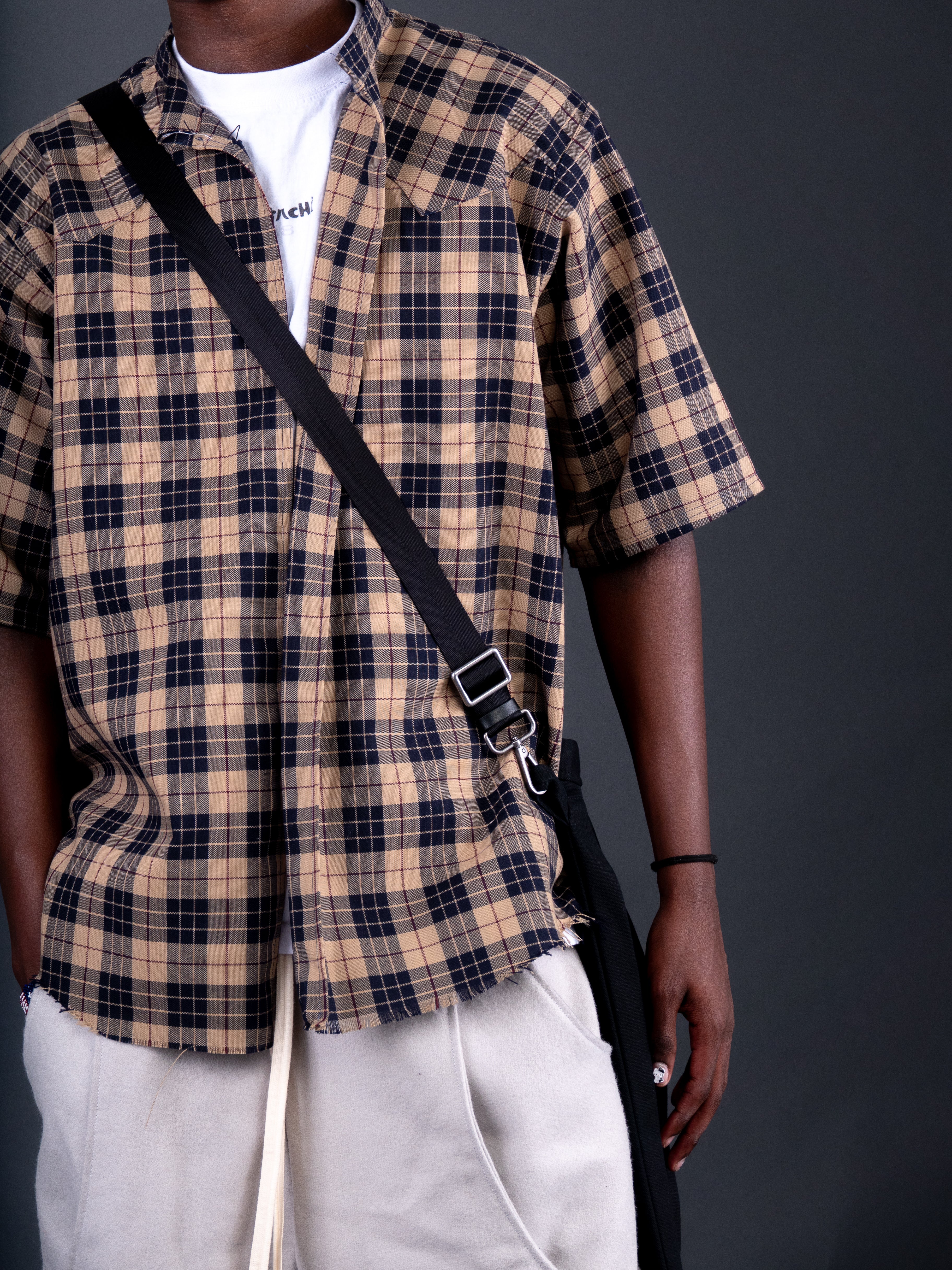 Canvas Pleated Tote Bag