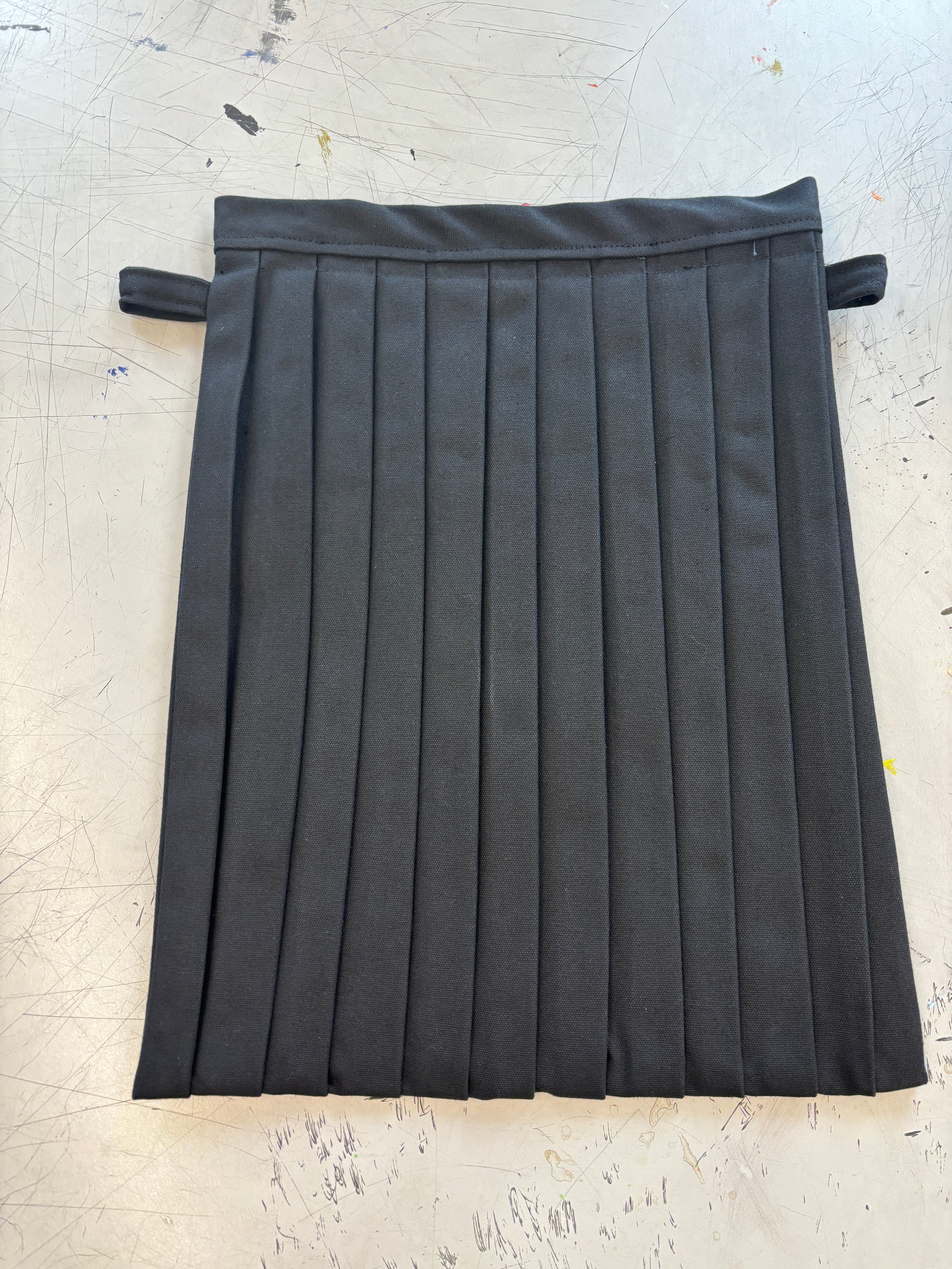 Canvas Pleated Tote Bag